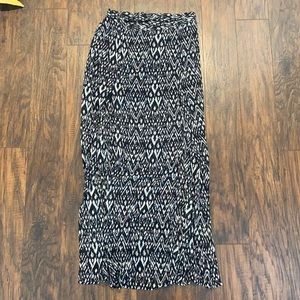 Aztec print maxi skirt